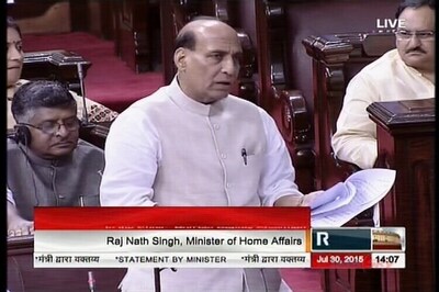 Opposition lung power drowns Rajnath's statement on Gurdaspur attack in Rajya Sabha