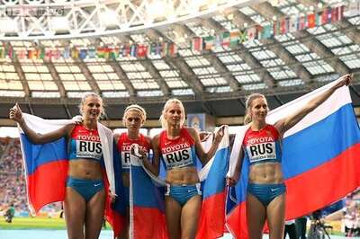 Russia win women's 4x400 relay at World Championships