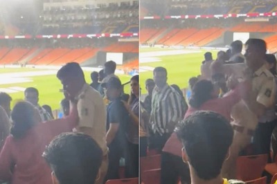 IPL 2023 Final Turns Ugly As Woman Hits Police Officer During Rain Delay at Narendra Modi Stadium