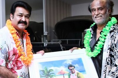 Snapshot: Have you seen this photo which Mohanlal shared on Rajinikanth's birthday?