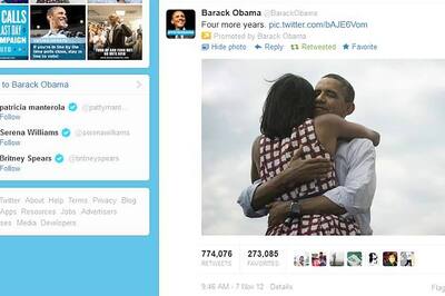 Obama's victory photo creates FB, Twitter record