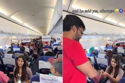 Indian Woman Surprises Boyfriend On IndiGo Flight, Mid-air Proposal Captured in Viral Video