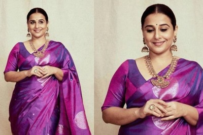 Vidya Balan Channels Her Inner Goddess In This Stunning Silk Traditional Saree