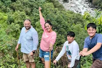 In Pics: Actress Anasuya Bharadwaj Enjoys Trekking In Sikkim With Family