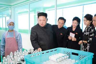 Kim Jong-un Visits Cosmetics Firm With Wife Ri Sol-ju