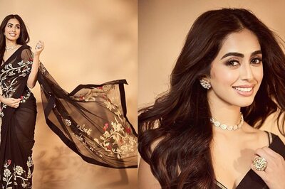 71st Miss World: Sini Shetty Exudes Elegance In Rohit Bal’s Black Machine Embroidered Saree