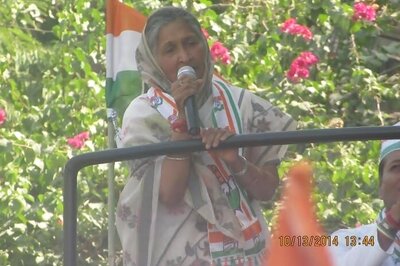 Congress's Savitri Jindal holds roadshow in Hisar, dismisses Modi wave