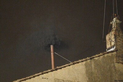 Black smoke signals no Pope elected at first conclave vote