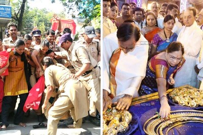 KCR Seeks Blessings With Public Funds, former comrades Protest 'Bad' Governance