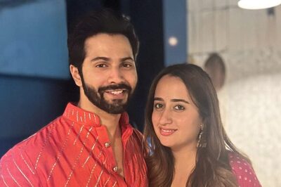 Varun Dhawan-Natasha Dalal Look Deep In Love On Their Second Karva Chauth; Pics