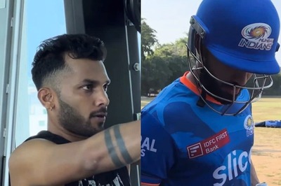 Mumbai Indians Players Sweat Hard in Gym Ahead of Eliminator Against LSG, Receive Special Gifts | WATCH