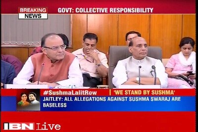 All allegations against Sushma Swaraj baseless, government collectively responsible for action: Arun Jaitley