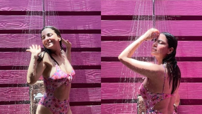 Shraddha Arya Shares Pictures in Pink Floral Monokini, Fans Go Gaga Over It