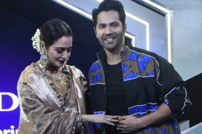 After Gigi Hadid Kissing Row, Varun Dhawan Grabs Eyeballs for Posing With Rekha at Citadel Premiere