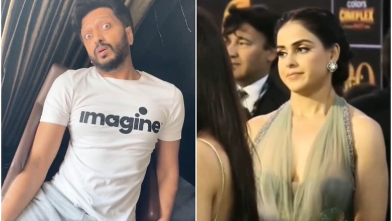 Genelia D'Souza Shares Fun Video of Being Jealous of Riteish Deshmukh Greeting Preity Zinta at an Event