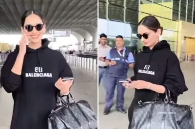 At The Airport, Manushi Chhillar's Glamorous Avatar in a Balenciaga Dress