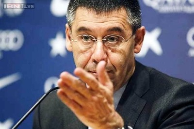 Barcelona's president hits out at FIFA after transfer ban