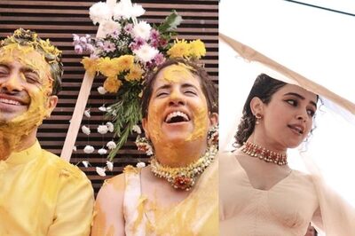 Guneet Monga and Sunny Kapoor Haldi and Sangeet Pics Go Viral; Sanya Malhotra Dances For Couple