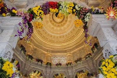 Stunning Photos Capture Ayodhya's Grand Ram Temple, Colourful Decorations, Joyous Devotees Amid Festivities