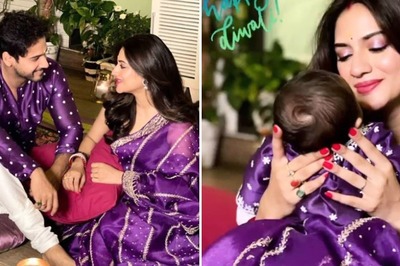 Nusrat Jahan Shares First Photo of Son Yishaan, Matches Diwali Outfits with Yash Dasgupta