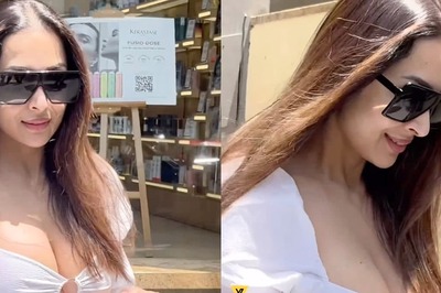 Sexy! Malaika Arora Slips Into Plunging Neckline Crop Top For A Salon Session; Watch