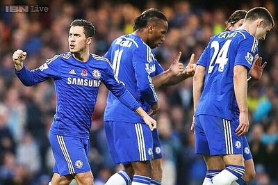 Eden Hazard scores as Chelsea beat QPR 2-1 in Premier League