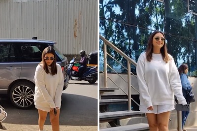 Parineeti Chopra Aces Street Style Look In White Sweatshirt And Shorts; Watch