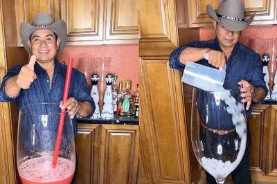 Mexico Man Pours Watermelon Cocktail In Huge Glass. Watch And Tell If You'll Have It?