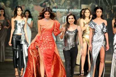 Shilpa Turns Muse For Designer Monisha Jaising At ICW 2017 Day 5