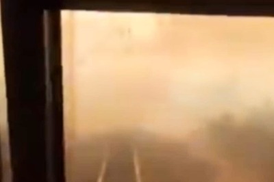 This Video Of A Train Passing Through Forest Wildfire Looks Straight Out Of A Tom Cruise Film