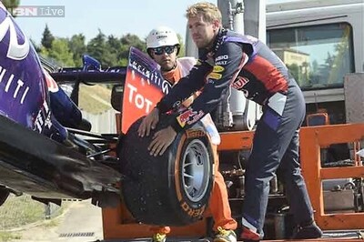 Sebastian Vettel sputters to stop in first practice in Spain