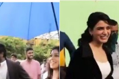 Kaathuvaakula Rendu Kaadhal: Samantha Ruth Prabhu, Nayanthara, Vijay Sethupathi Giggle on Sets While Recreating Titanic Pose