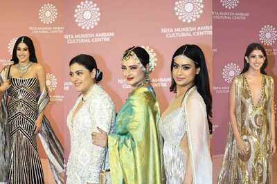 Janhvi Kapoor Looks Hot in Black, Nysa, Navya Ooze Oomph in Deep Neck Dresses at an Event; See Pics