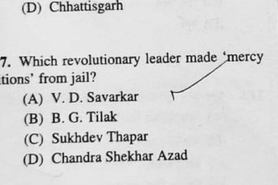 Question on Savarkar in Bengal State Civil Services Exam Starts Row