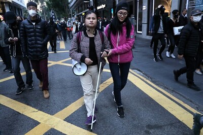 'Why is the Road Broken?' Sightless Hong Kongers Live City of Protest by Sound
