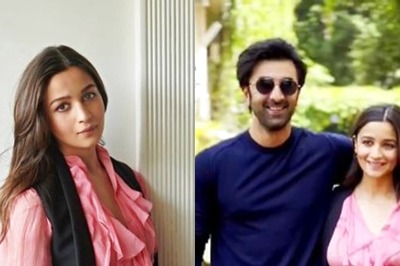 Alia Bhatt Flaunts Baby Bump in Pink Sheer Top as She Poses With Hubby Ranbir Kapoor, Watch