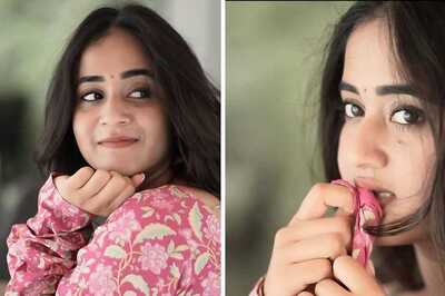 In Pics: Actress Deepthi Sunaina's 'Time Travel' In Her Pink Colour Floral Printed Salwar Suit