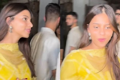 Suhana Khan Looks Stunning in Yellow Colour Ethnic Wear, Gets Papped Outside Zoya Akhtar’s House; Watch Video