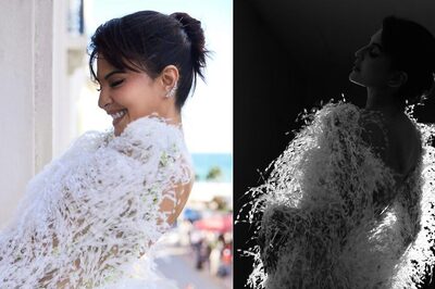 We Could Ditch Shimmer Any Day For Jacqueliene Fernandez’s Feathered Dress