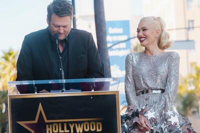 Gwen Stefani Moved To Tears With Husband Blake Shelton's Walk To Fame Speech
