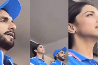 IND Vs AUS: Ranveer Singh, Deepika Padukone Sing National Anthem With The Entire Stadium, Watch Viral Video