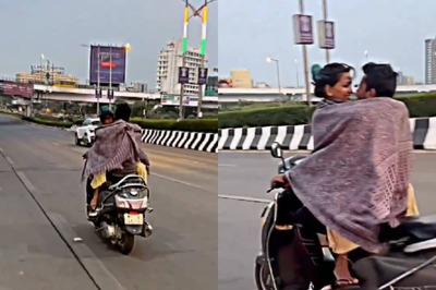 Mumbai Couple Caught Kissing and Hugging on Moving Scooter, Video Goes Viral