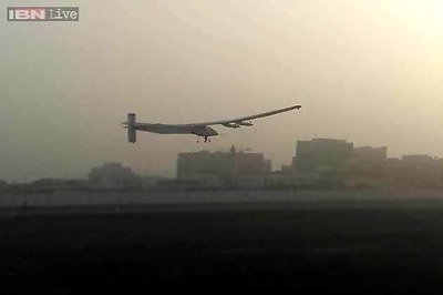 Solar Impulse-2 aircraft lands in Varanasi after 2-hour delay in immigration clearance in Ahmedabad