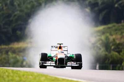 Force India's Adrian Sutil finishes 5th at Monaco GP