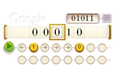 Google doodles Alan Turing's 100th b'day