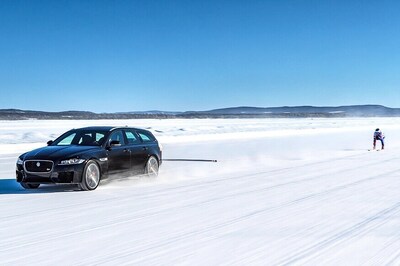 Jaguar XF Sportbreak Sets Guinness World Record for Towing Skier