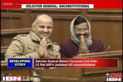 Lokpal Bill is not unconstitutional, being politicised: AAP government