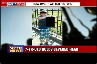 Australia's most wanted terrorist posts picture of boy holding decapitated head, PM calls it barabaric