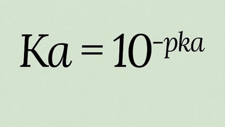 Calculating Ka from pKa (and pKa from Ka) in Chemistry