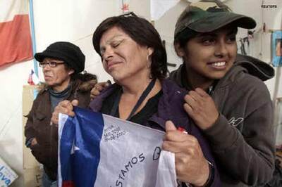 Rescue shaft reaches trapped Chile miners